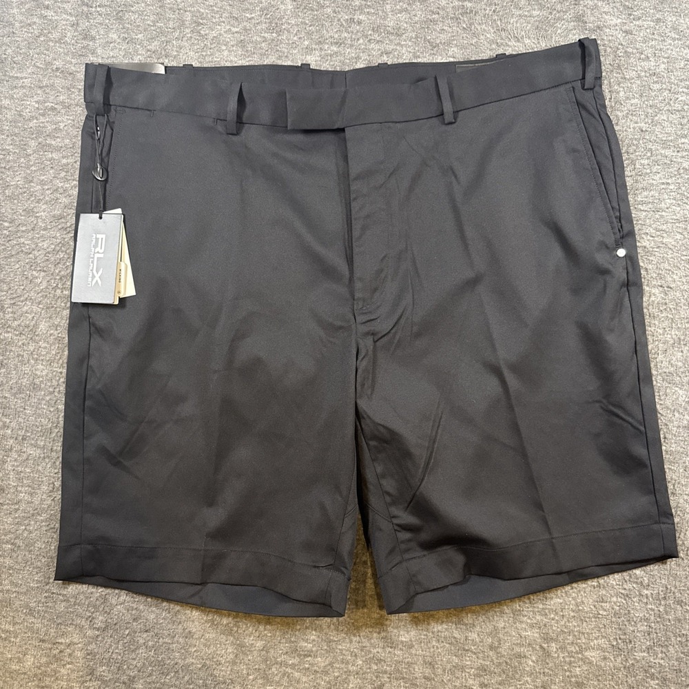 Ralph Lauren RLX Men 9-Inch Tailored Fit Performance Golf Shorts Black Sz 40 NEW